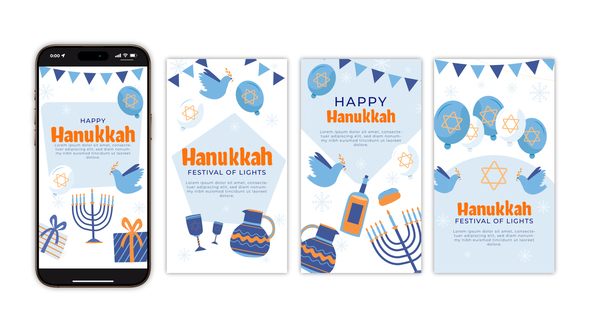 Photo of Happy Hanukkah Instagram Stories – Videohive 55940903