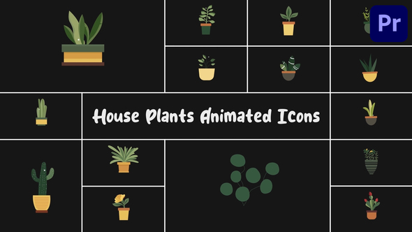 Photo of House Plants Animated Icons for Premiere Pro – Videohive 55708243