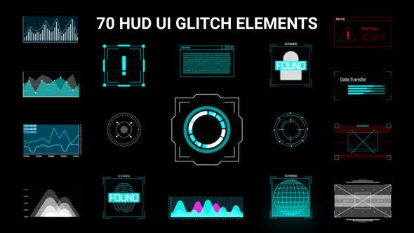 Photo of HUD UI Glitch Elements – Videohive 55821204