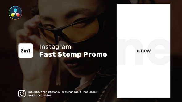 Photo of Instagram Fast Stomp Promo for DaVinci Resolve – Videohive 55860492