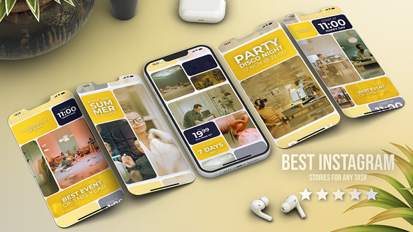 Photo of Instagram Vertical Reels Yellow – Videohive 55784160