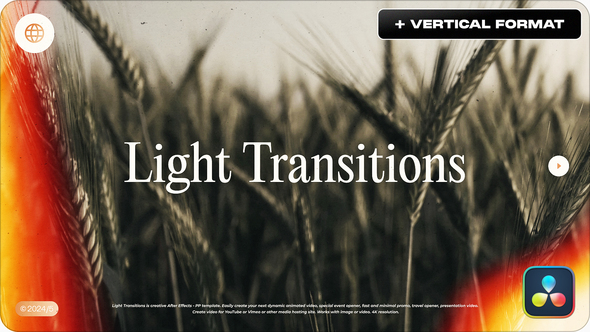 Photo of Light Transitions for Davinci Resolve – Videohive 55786642