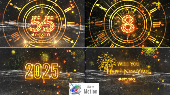 Photo of New Year Countdown 2025 – Apple Motion – Videohive 22919323