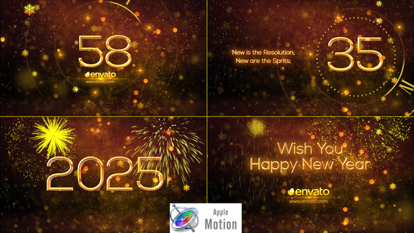 Photo of New Year Countdown 2025 – Apple Motion – Videohive 29677907