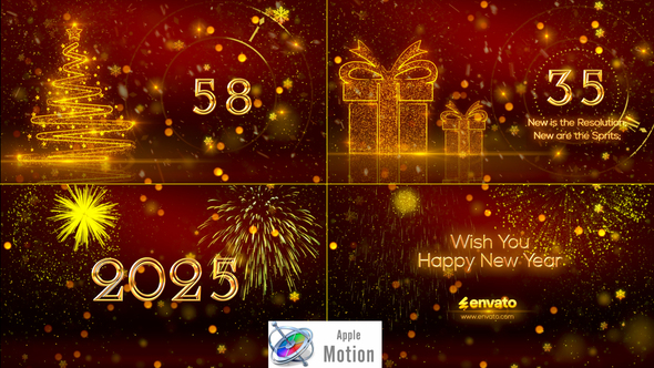 Photo of New Year Countdown 2025 – Apple Motion – Videohive 55881622