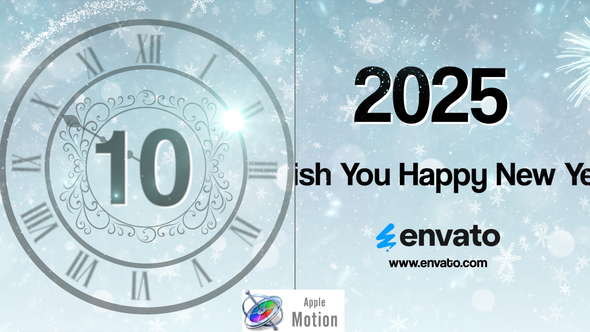 Photo of New Year Countdown 2025 – Apple Motion – Videohive 55900284