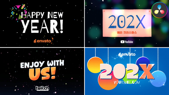 Photo of New Year Typography for DaVinci Resolve – Videohive 55619802