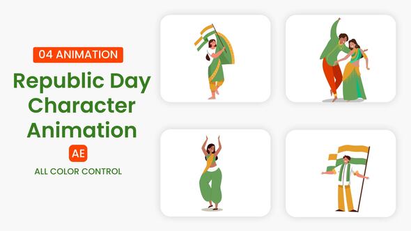 Photo of Republic Day Character Illustration – Videohive 55899984