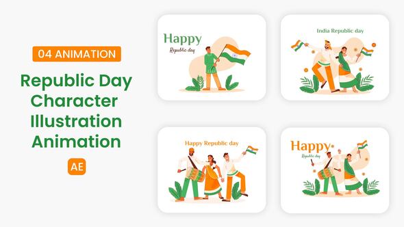 Photo of Republic Day Character Illustration – Videohive 55916493