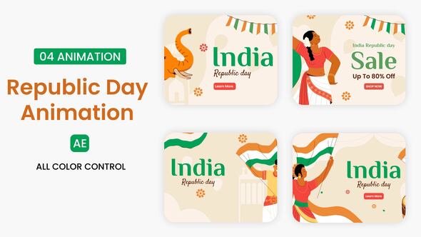 Photo of Republic Day illustration scene – Videohive 55835069