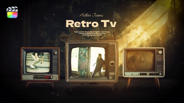 Photo of Retro Tv in Dark Room – Videohive 55863912