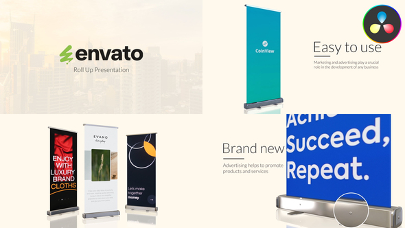 Photo of Roll Up Presentation for DaVinci Resolve – Videohive 55627637