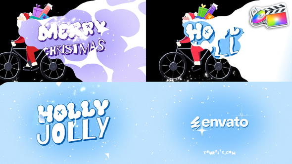 Photo of Santa On Bike Logo Opener | FCPX – Videohive 55742831