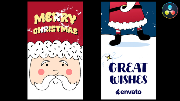 Photo of Santa Wishes Typography Stories for DaVinci Resolve – Videohive 55694097