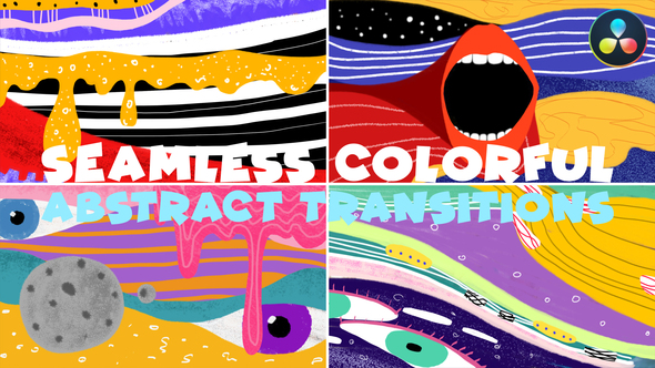 Photo of Seamless Colorful Abstract Transitions | DaVinci Resolve – Videohive 55996244