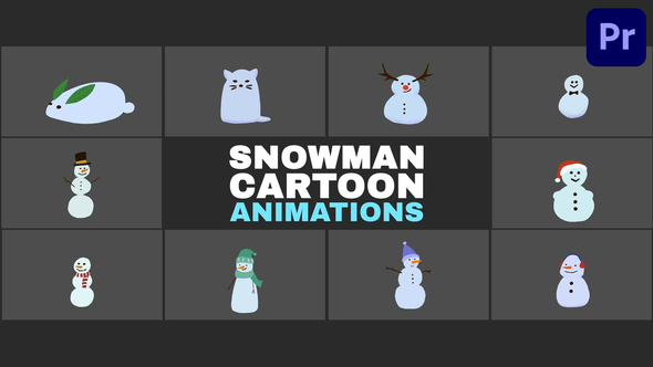 Photo of Snowman Cartoon Animations for Premiere Pro – Videohive 55985535