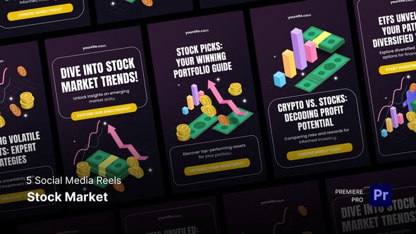 Photo of Social Media Reels – Stock Market Premiere Pro Templates – Videohive 55846780