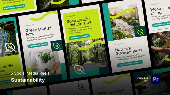 Photo of Social Media Reels – Sustainability Premiere Pro Templates – Videohive 55878474