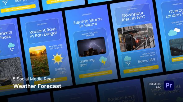 Photo of Social Media Reels – Weather Forecast Premiere Pro Templates – Videohive 55878488