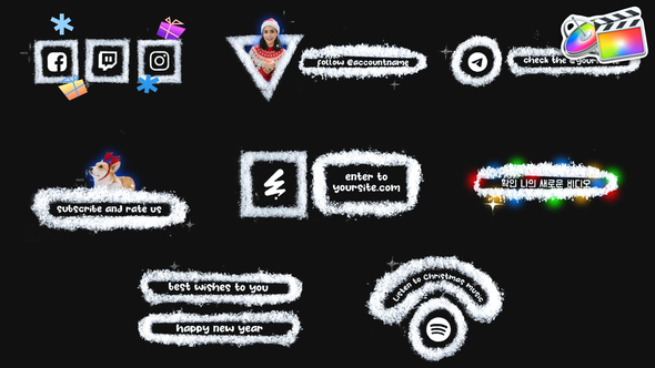 Photo of Stop Motion Snow Social Media Lower Thirds | FCPX – Videohive 55823359