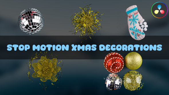 Photo of Stop Motion Xmas Decorations for DaVinci Resolve – Videohive 55970108