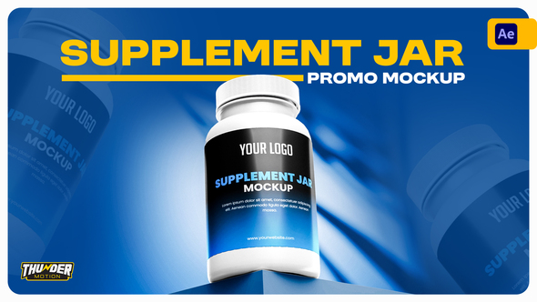 Photo of Supplement Jar Promo Mockup – Videohive 55804068