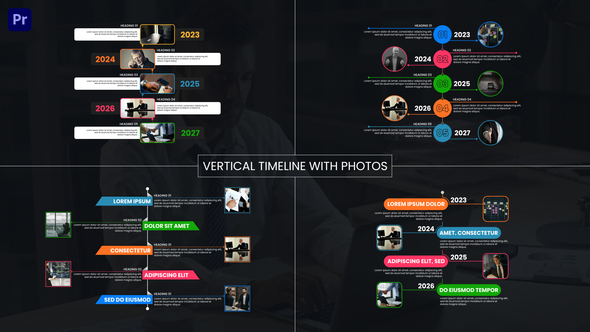 Photo of Vertical Timeline With Photos | Premiere Pro – Videohive 55731150