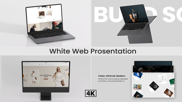 Photo of White Web Presentation | Laptop Mockup MOGRT – Videohive 55623013