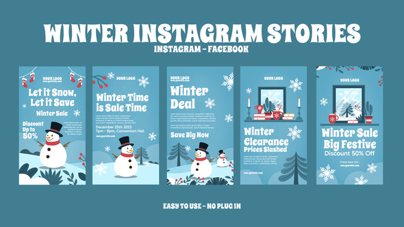 Photo of Winter Instagram Stories – Videohive 55785659