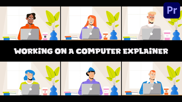 Photo of Working On a Computer Explainer for Premiere Pro – Videohive 55887771
