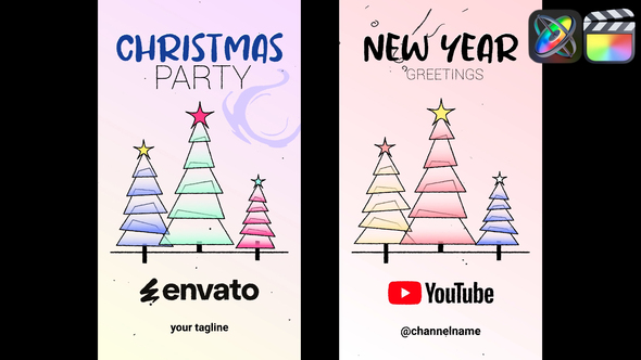 Photo of Xmas Tree Vertical Opener for FCPX – Videohive 55742620