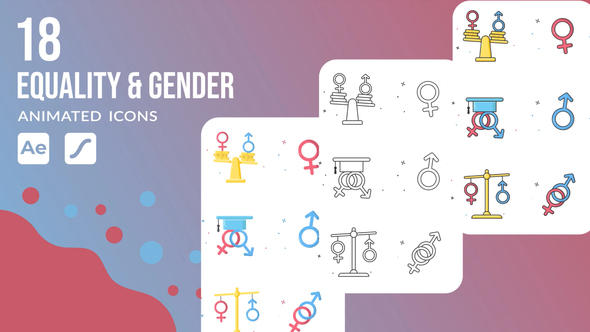 Photo of 18 Gender & Equality Animated Icons | After Effects Template & Lottie Animation – Videohive 55812058