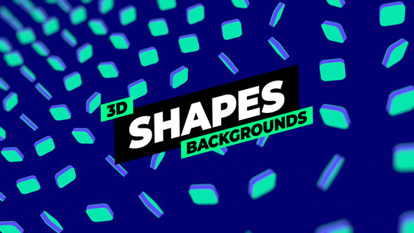 Photo of 3D Shapes Backgrounds – Videohive 56334986