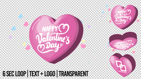 Photo of 3D Valentine Pop Logo Loop – Videohive 56282771