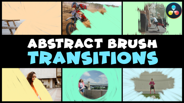 Photo of Abstract Brush Transitions | DaVinci Resolve – Videohive 56360365