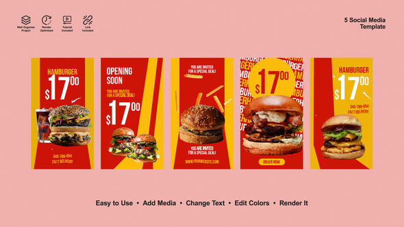 Photo of Burger Food Instagram Reels – Videohive 56334167