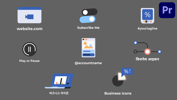 Photo of Business Marketing Icons And Titles for Premiere Pro – Videohive 56072060