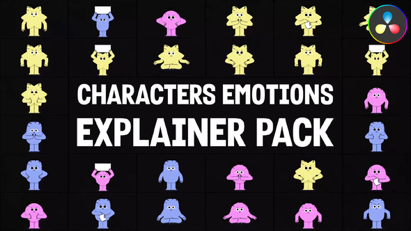 Photo of Characters Emotions Explainer Pack for DaVinci Resolve – Videohive 56396061