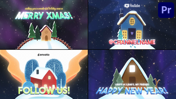 Photo of Christmas Houses Greetings for Premiere Pro – Videohive 56072025