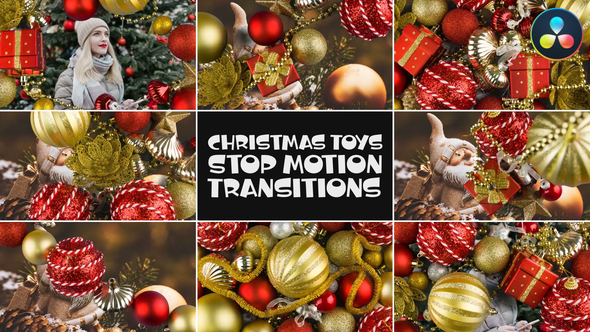 Photo of Christmas Toys Stop Motion Transitions for DaVinic Resolve – Videohive 56044252