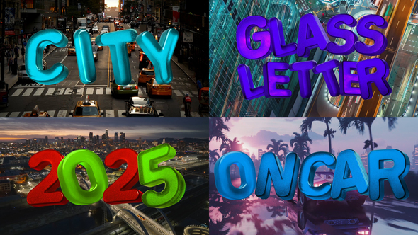 Photo of Colorful Glass 3D Letters Pack | DR – Videohive 56459018