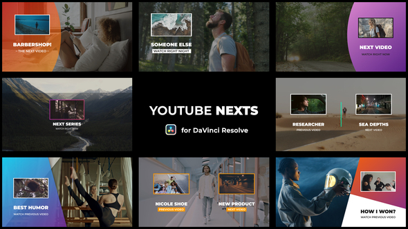 Photo of Colorful Youtube Nexts | DaVinci Resolve – Videohive 56298459