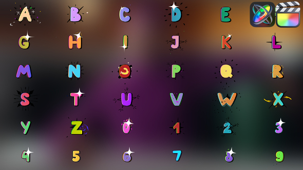 Photo of Comics Animated Alphabet Typeface for FCPX – Videohive 56341936