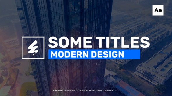 Photo of Corporate Titles / Ae – Videohive 56231035