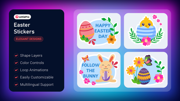 Photo of Easter Stickers – Videohive 56331545