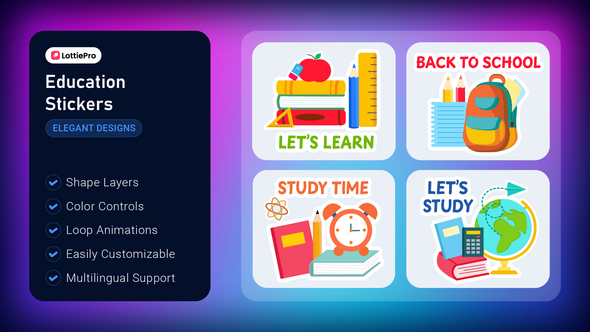 Photo of Education Stickers – Videohive 56342691