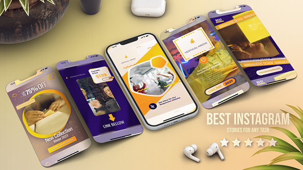 Photo of E-Learning Instagram Posts Vertical Stories Promo Reels Yellow – Videohive 56481274