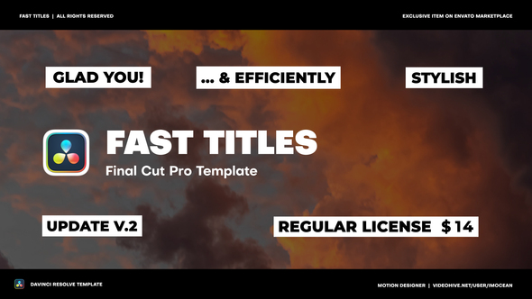 Photo of Fast Titles | DaVinci Resolve – Videohive 56281323