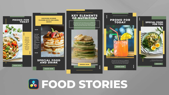 Photo of Food Stories for DaVinci Resolve – Videohive 56369618