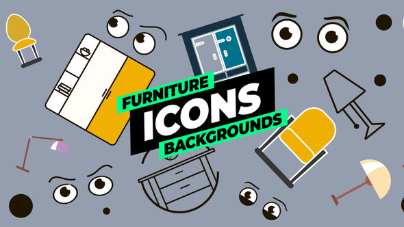 Photo of Furniture Icons Backgrounds – Videohive 56261965